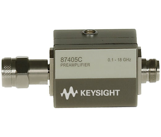 87405C 100MHz-18GHz Preamp, RF in – Type N (f), RF out – Type N (m)