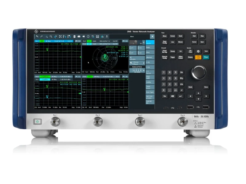 ZNB3004 4-port Vector network analyser,  9kHz – 9GHz, type N (f)