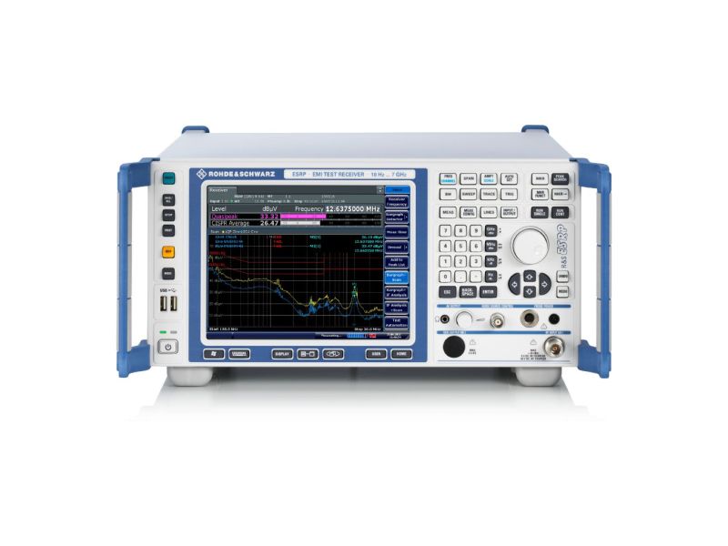 ESRP EMI test receiver, 9 kHz up to 3,6 GHz or 7 GHz