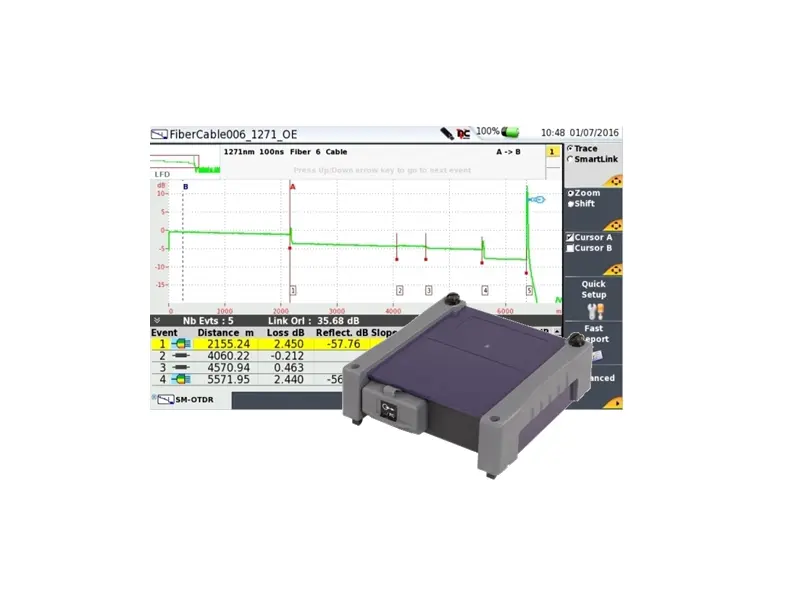 E41CWDM8U 8 wavelengths CWDM OTDR module from 1471-1611nm, APC